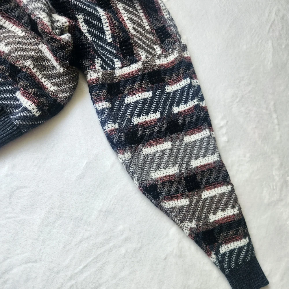 Vintage Jantzen Acrylic Grunge‎ Grandpa Sweater Adult Medium Made In USA